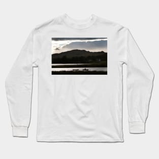 Towing the boat to a new winter Loch Long mooring, Scotland Long Sleeve T-Shirt